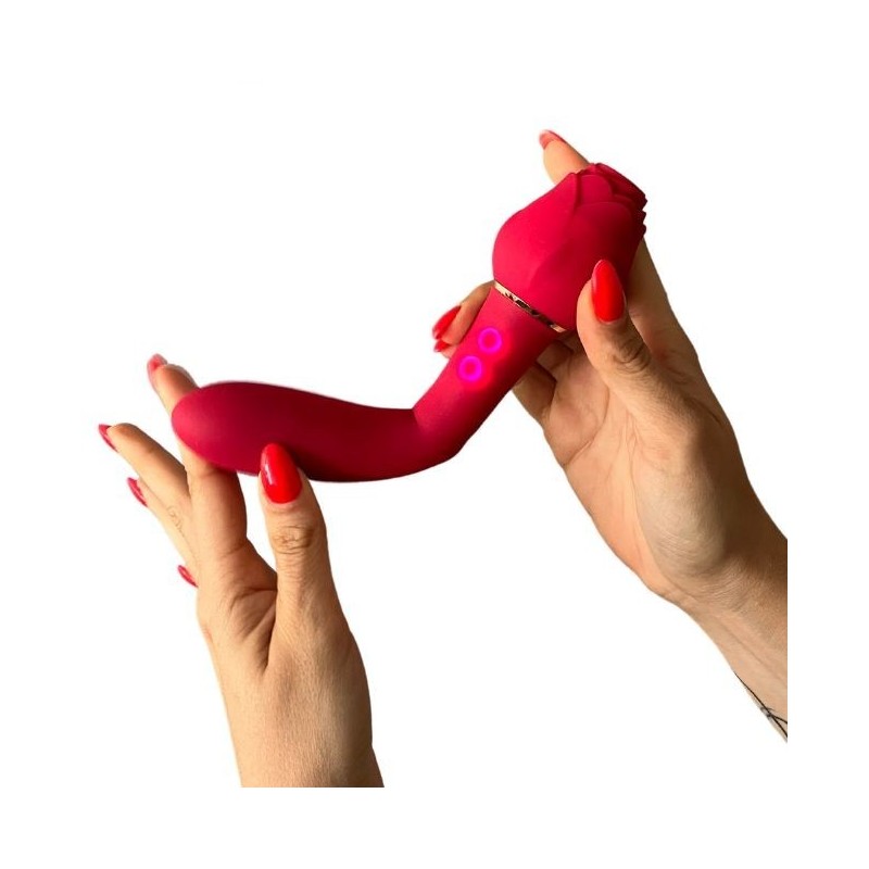 Rosa Vibrador y Succionador