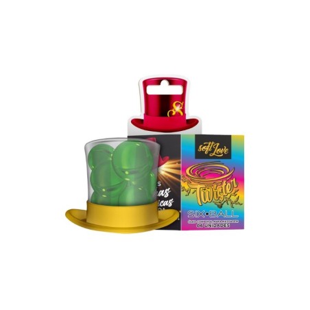 Bolas Lubricantes Multisensaciones “Twister” (6 Bolitas)
