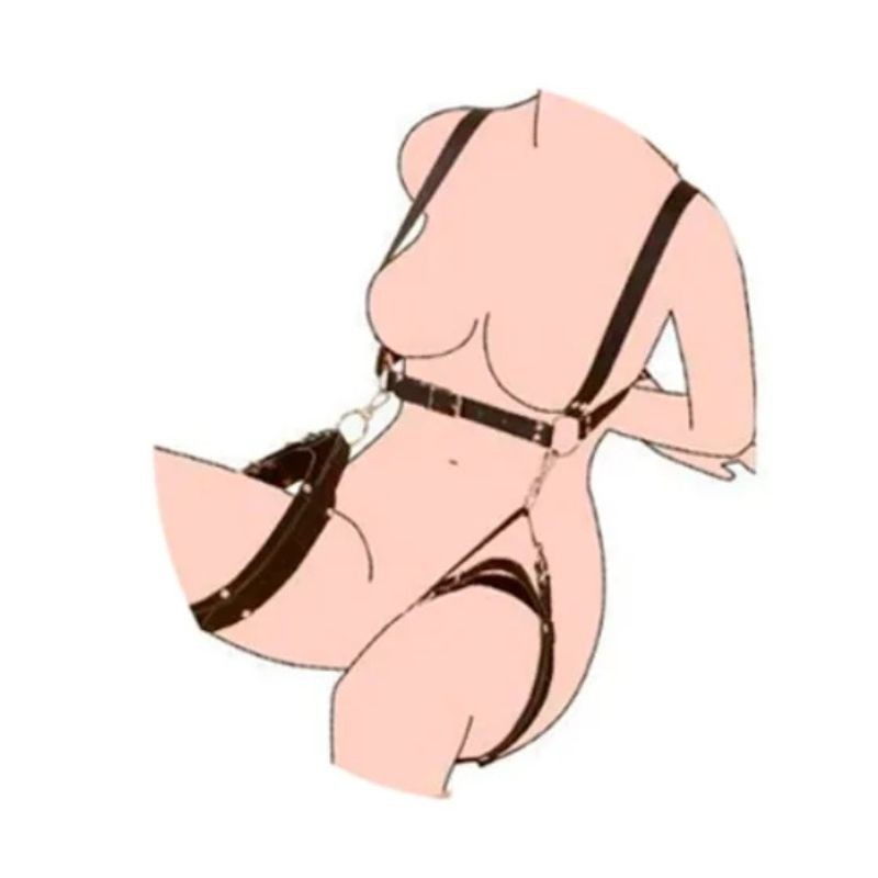 Arnés sexual para piernas y cintura