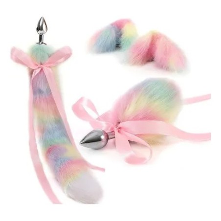 Cola de Zorra Colors con Plug Anal M