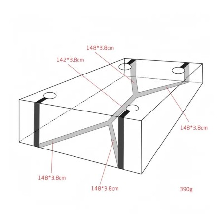 🔥 Arnés BDSM 4 Esposas CAMA
