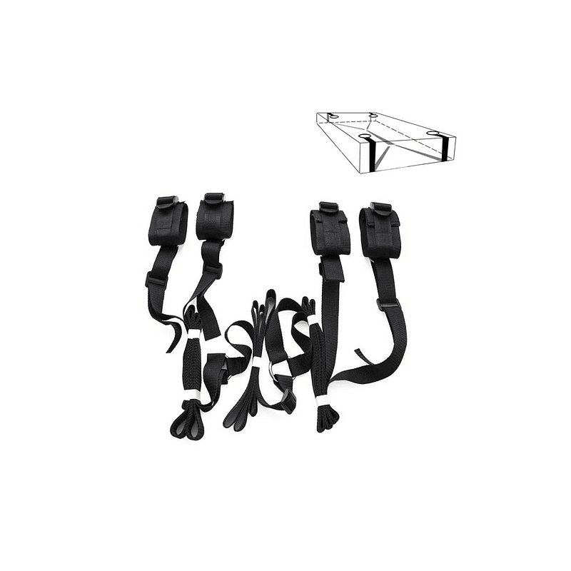 🔥 Arnés BDSM 4 Esposas CAMA